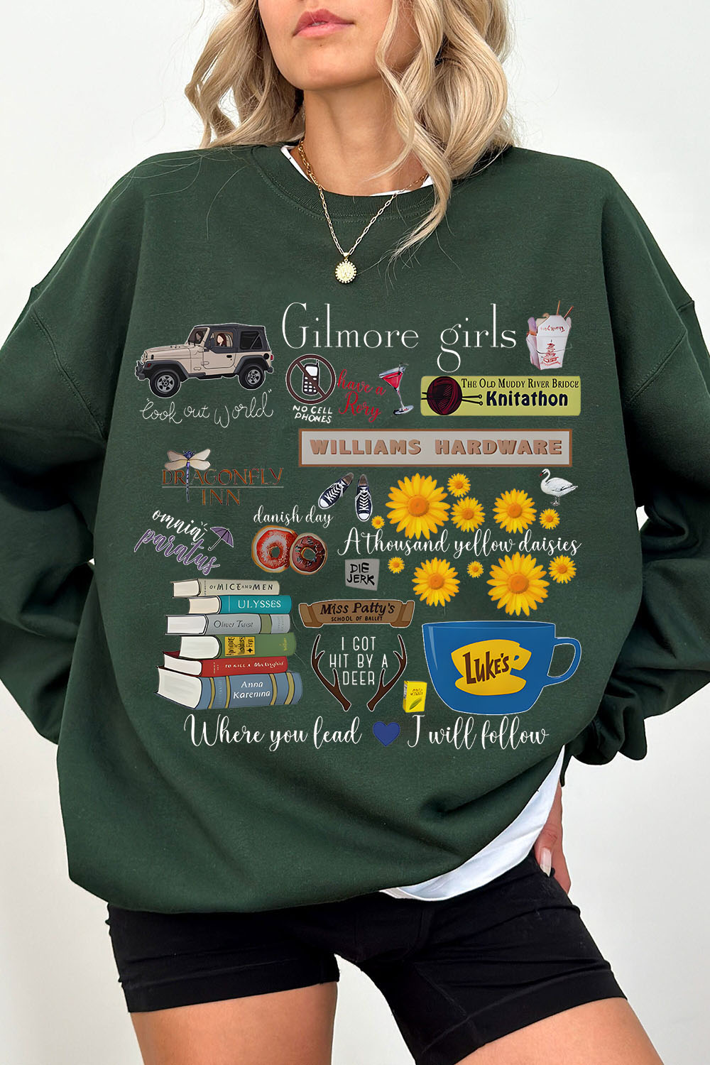 Stars Hollow  Gilmore Girls – Jeep version Sweatshirt For Women