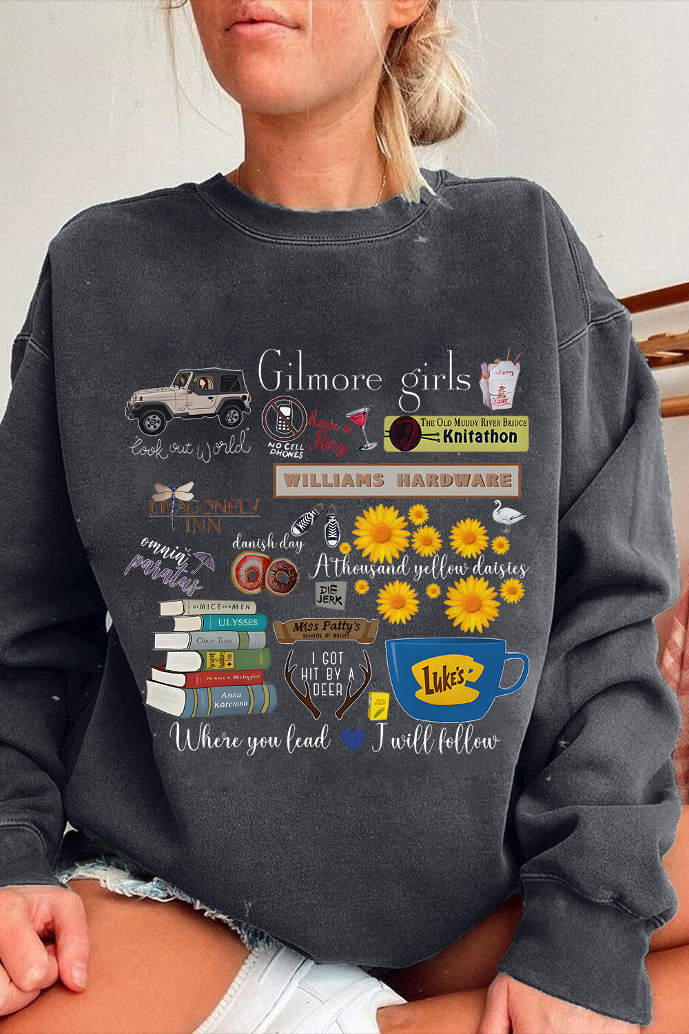 Stars Hollow  Gilmore Girls – Jeep version Sweatshirt For Women