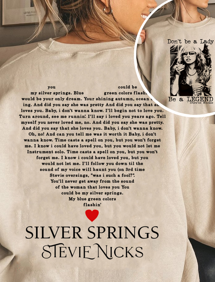 Stevie Nicks 2 Sides Sweatshirt  For Women