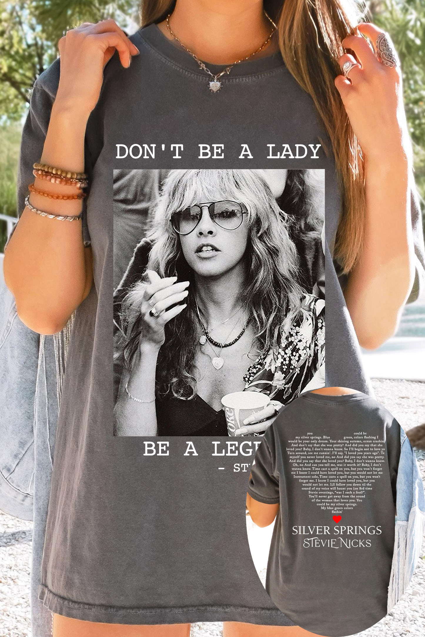 Stevie Nicks 2 Sides Shirt For Women