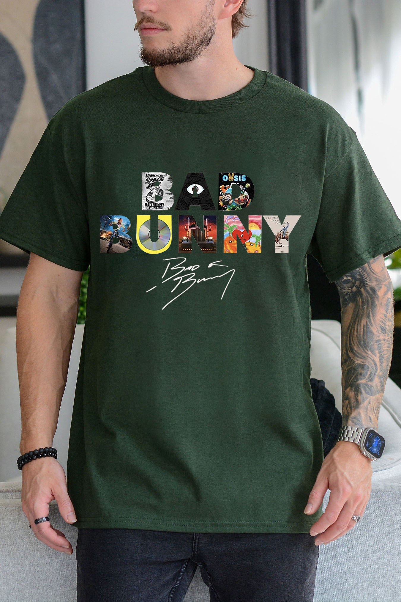 Bad Bunny Albums Version �C Men Shirt