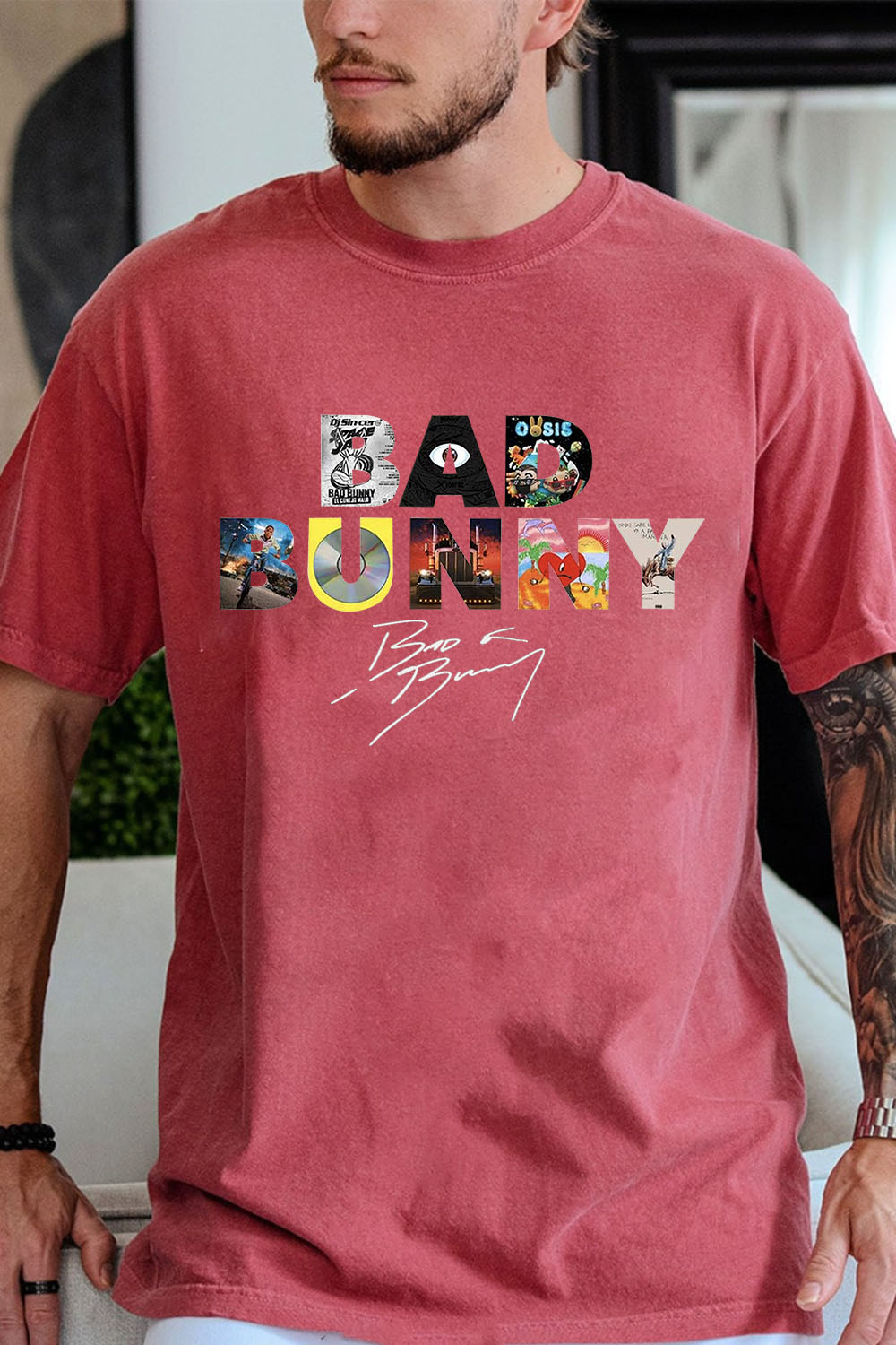 Bad Bunny Albums Version �C Men Shirt