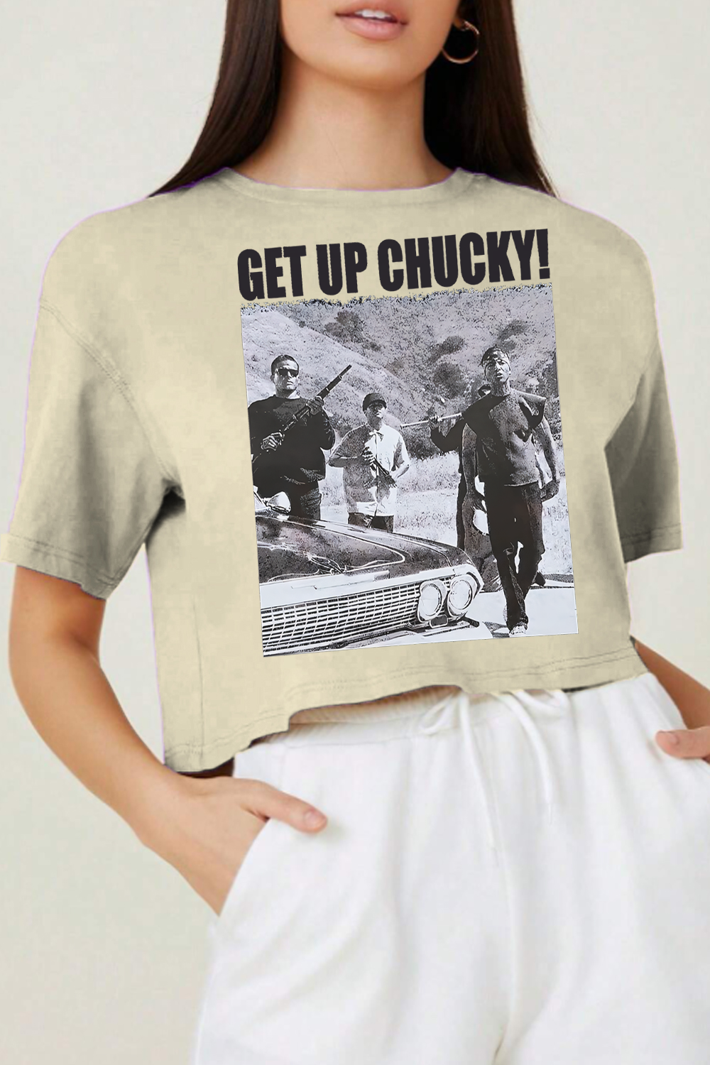 GET up, Chucky fans crop TEE