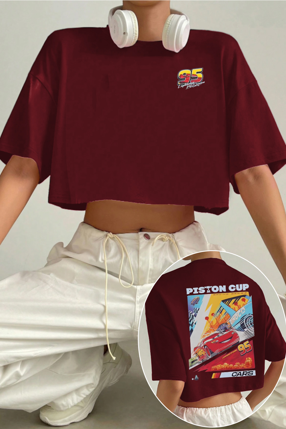 Tag your Mcqueen fans crop TEE