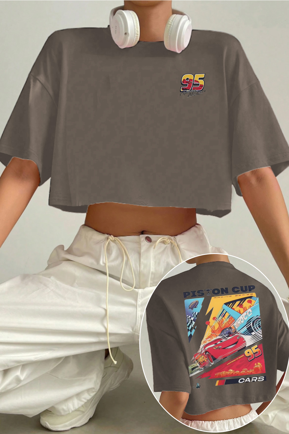 Tag your Mcqueen fans crop TEE