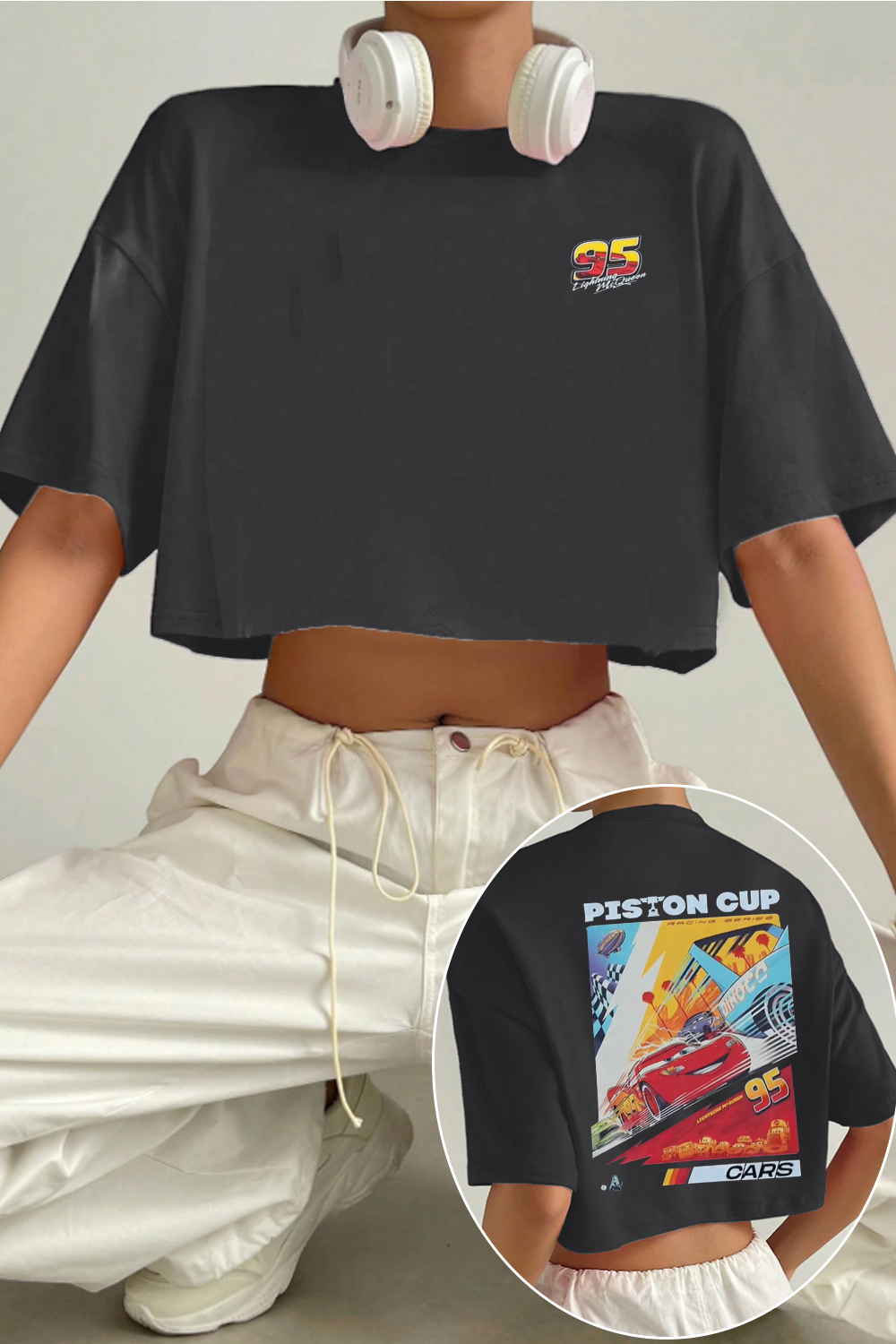 Tag your Mcqueen fans crop TEE