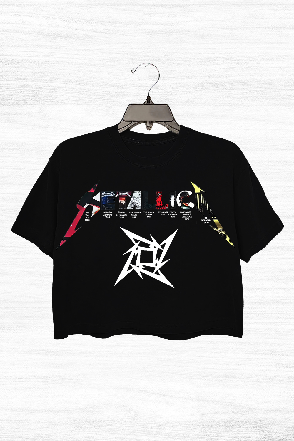 METALLICA-ALBUM  Women's Baby Tee