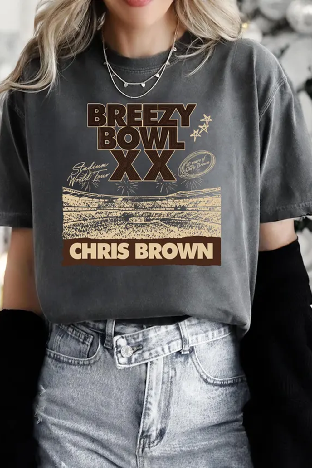 Chris Brown Breezy Bowl Tour Jersey