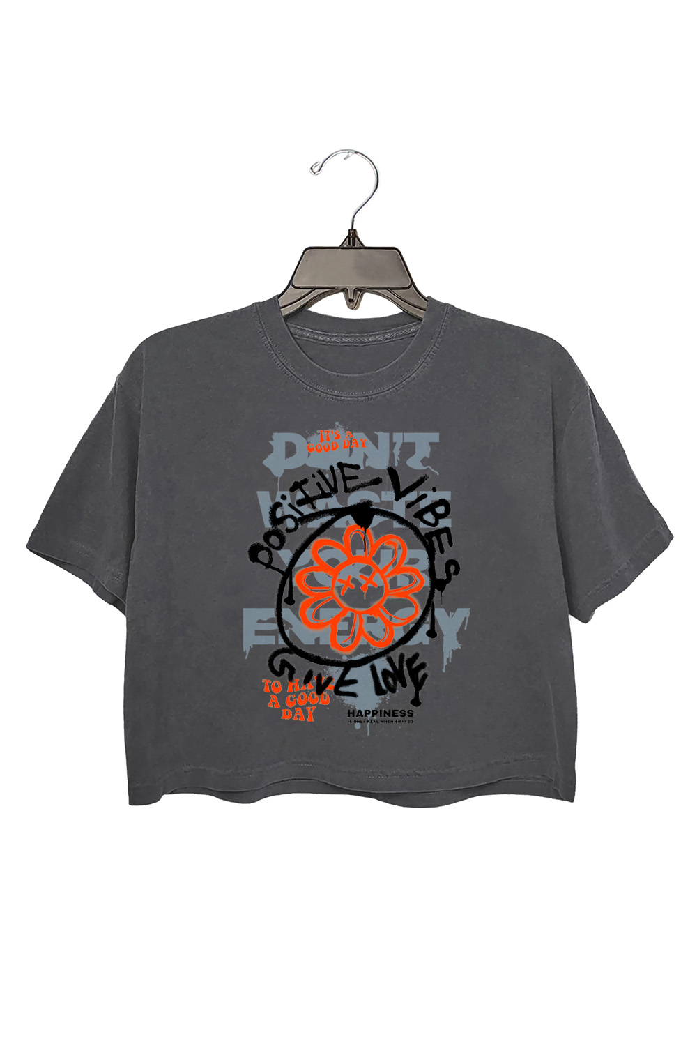 Doodle Flowers Crop Top For Women