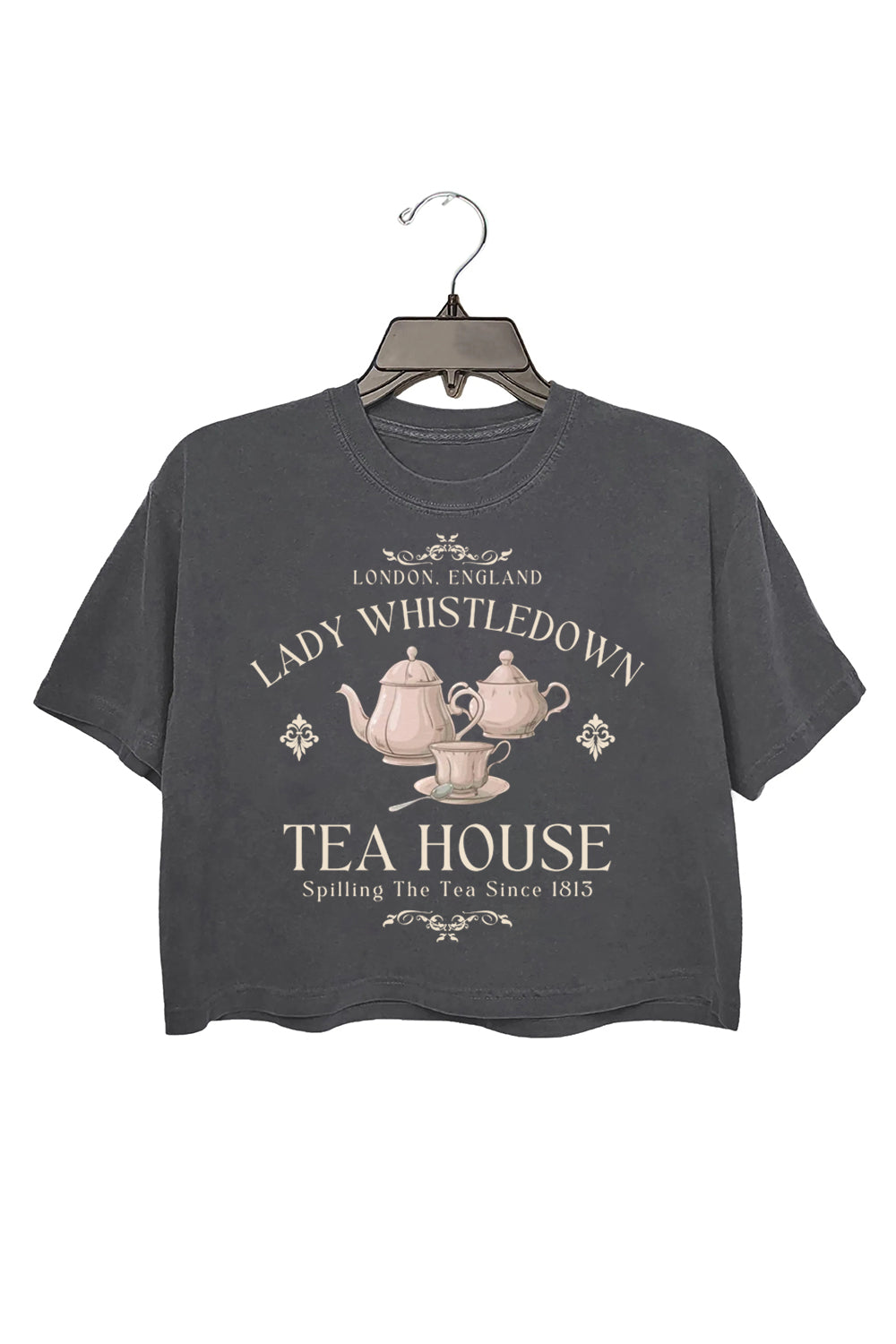 Lady Whistledown Tea House Bridgerton  Crop Top For Women