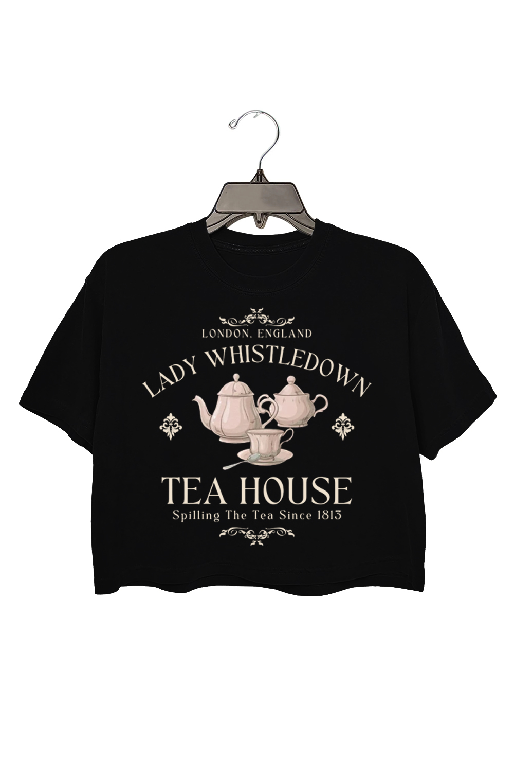 Lady Whistledown Tea House Bridgerton  Crop Top For Women