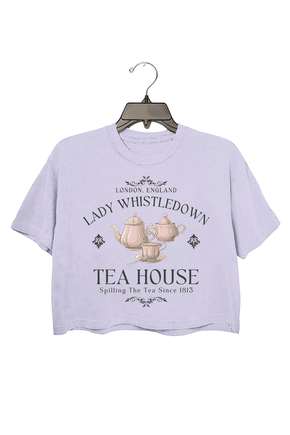 Lady Whistledown Tea House Bridgerton  Crop Top For Women