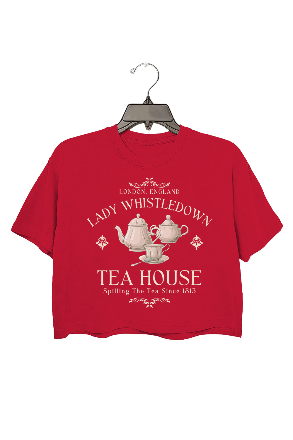 Lady Whistledown Tea House Bridgerton  Crop Top For Women