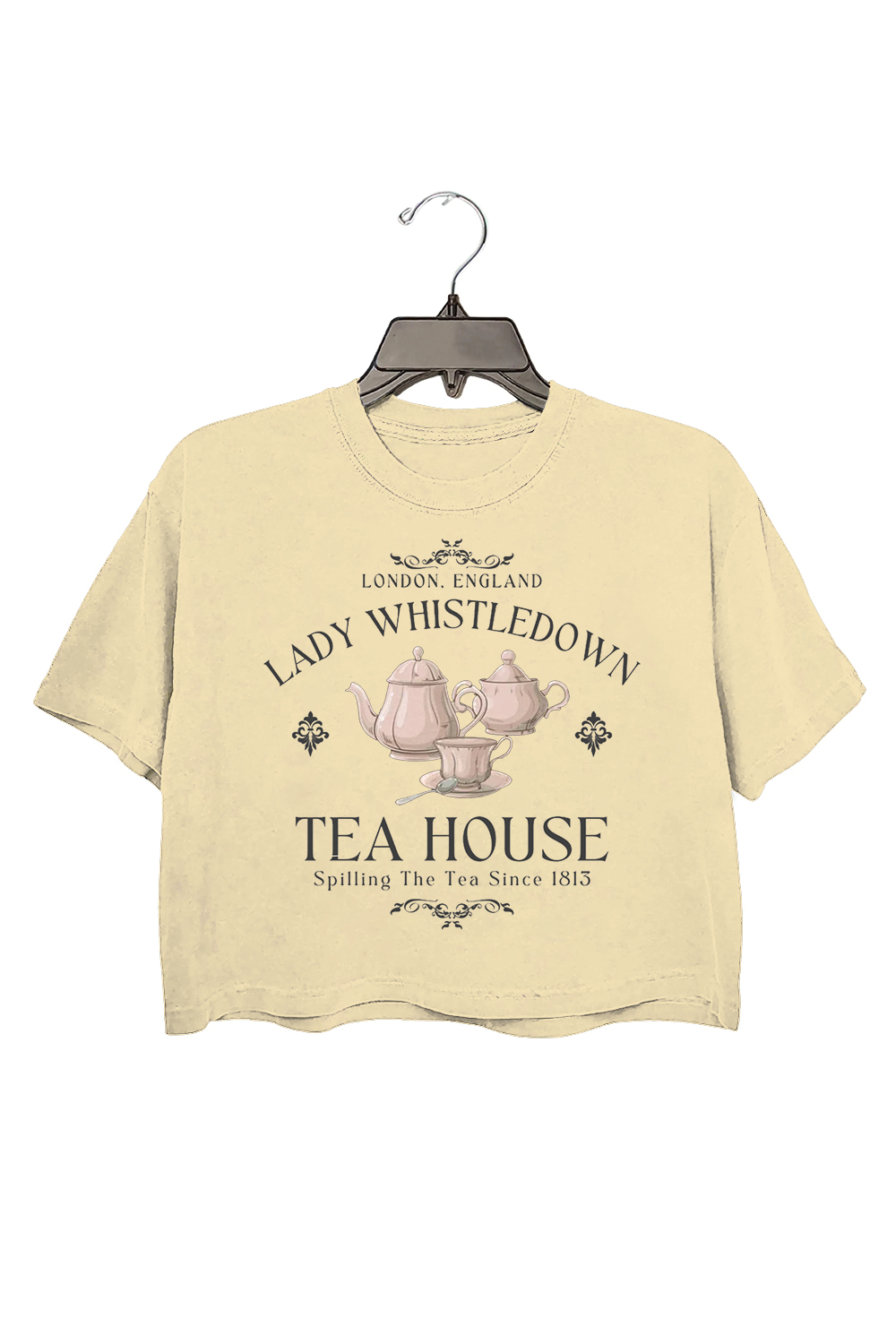 Lady Whistledown Tea House Bridgerton  Crop Top For Women