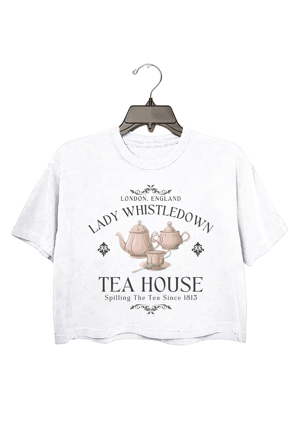 Lady Whistledown Tea House Bridgerton  Crop Top For Women