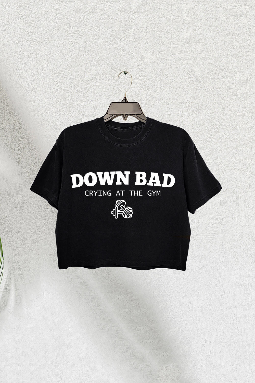 Swiftie Tortured Poets Down Bad Crying At The Gym Crop Tee For Women