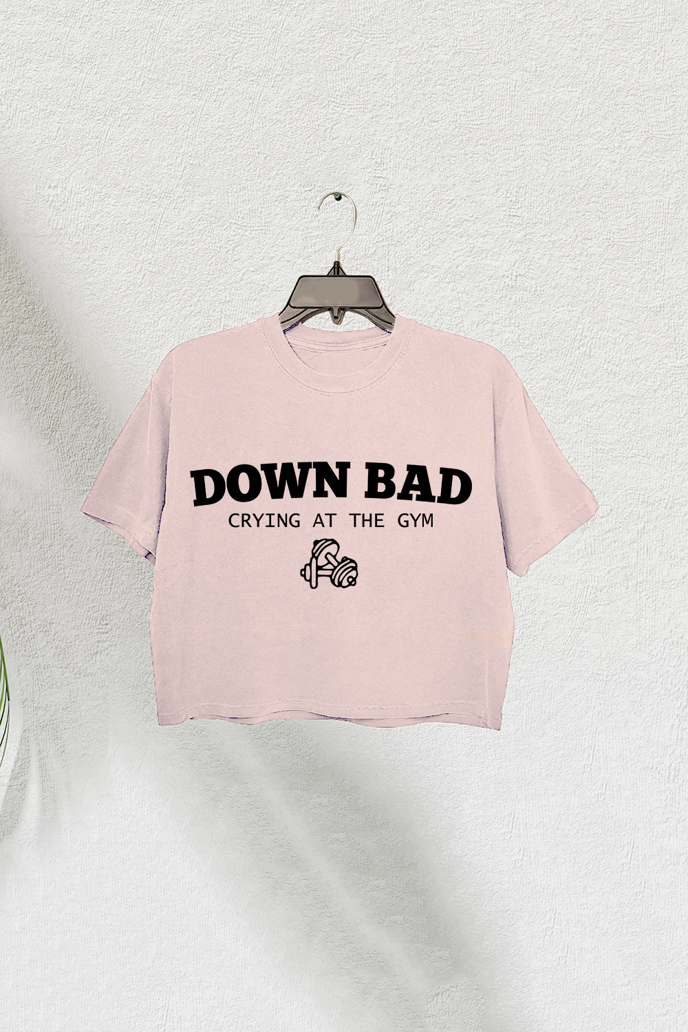 Swiftie Tortured Poets Down Bad Crying At The Gym Crop Tee For Women