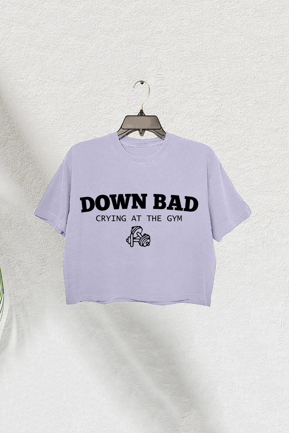 Swiftie Tortured Poets Down Bad Crying At The Gym Crop Tee For Women