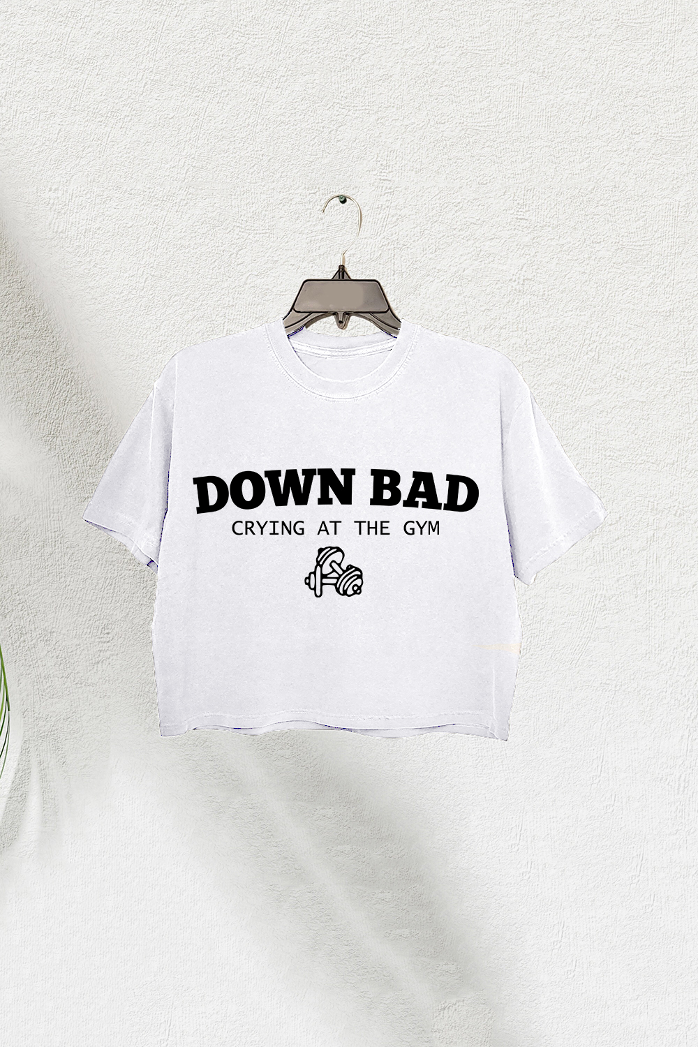 Swiftie Tortured Poets Down Bad Crying At The Gym Crop Tee For Women