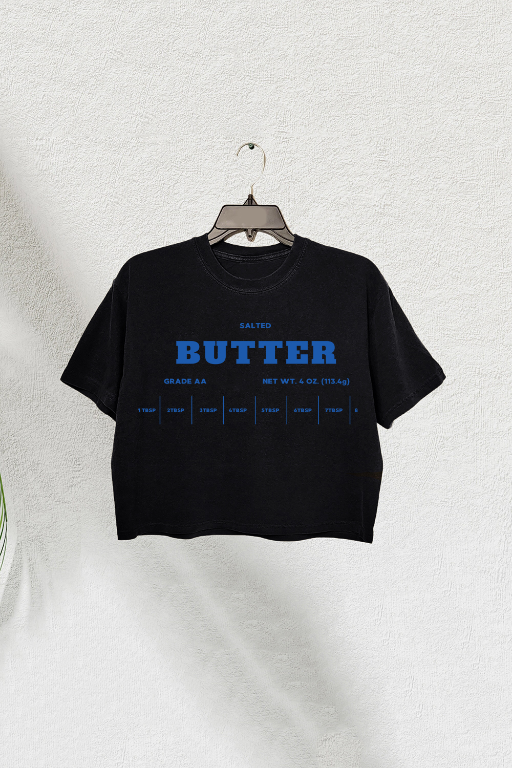 Salted Butter Funny Baking Crop Tee For Women