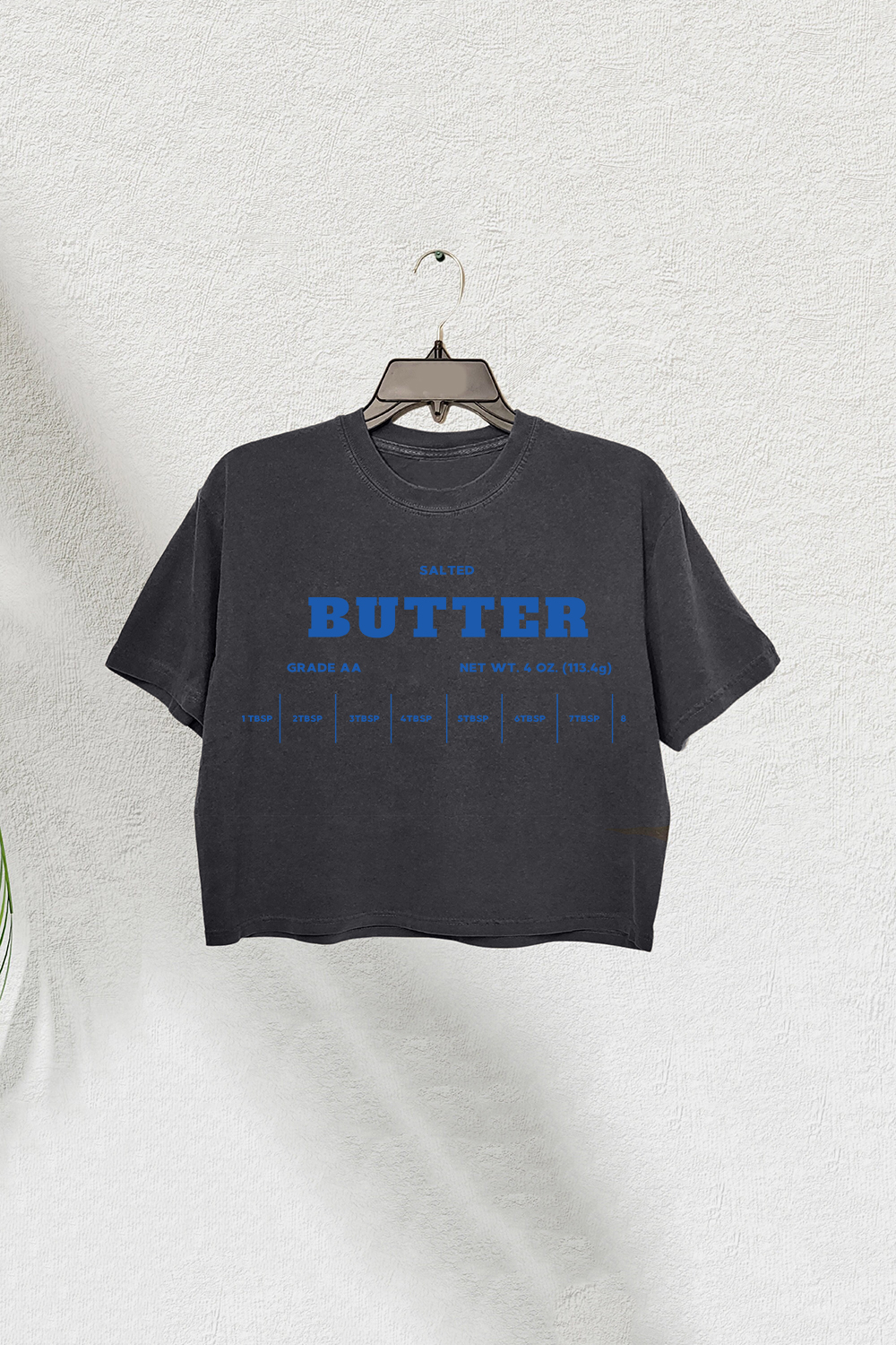 Salted Butter Funny Baking Crop Tee For Women