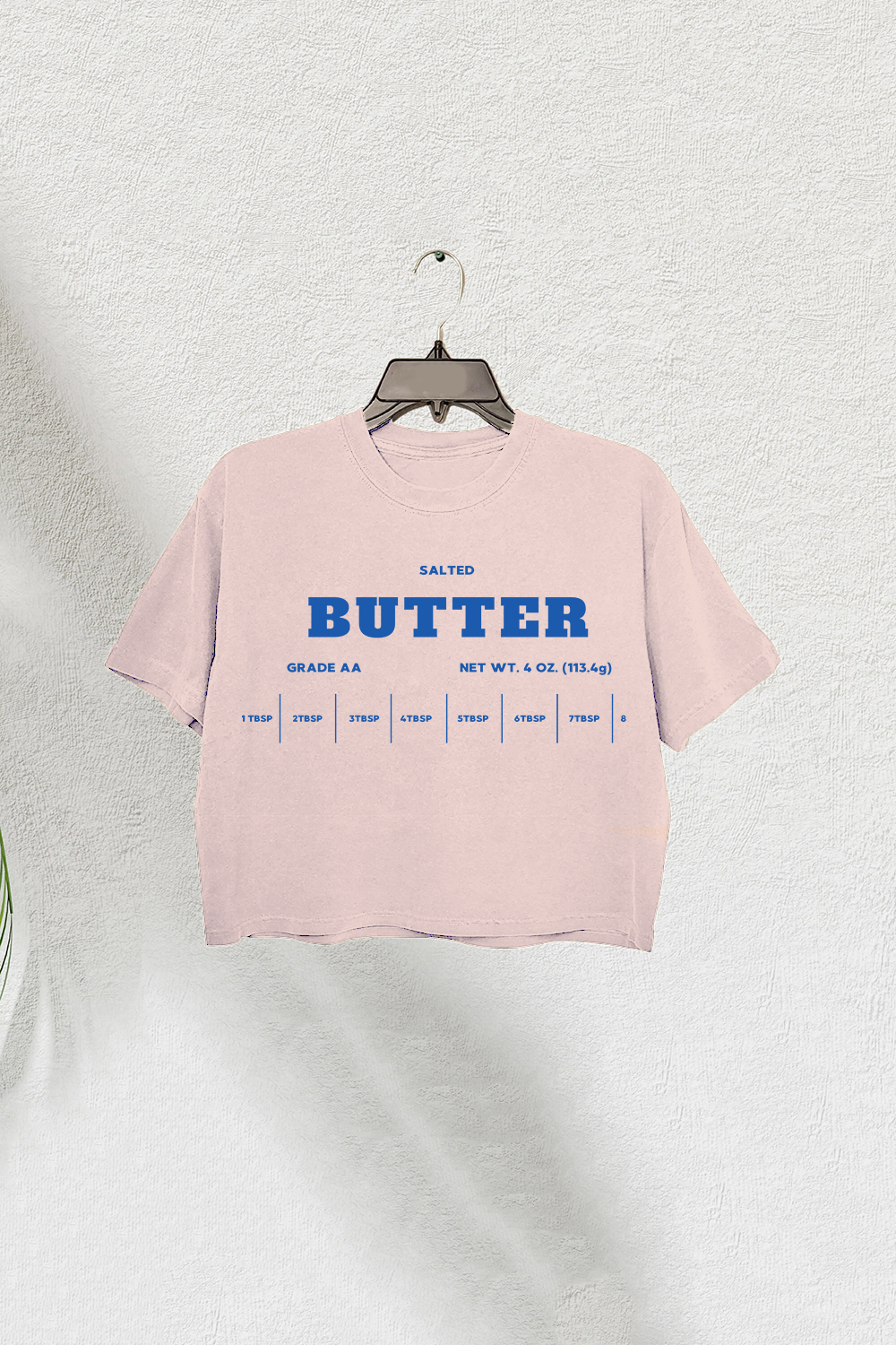 Salted Butter Funny Baking Crop Tee For Women
