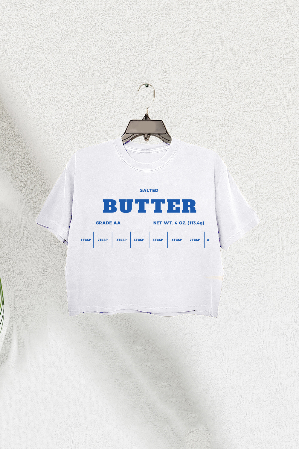 Salted Butter Funny Baking Crop Tee For Women