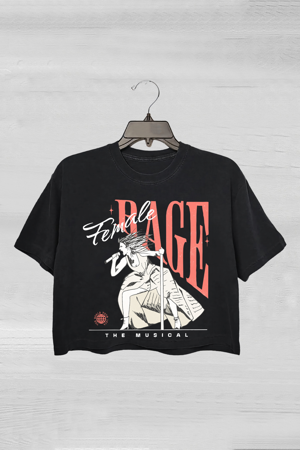 Female Rage The Musical Eras Concert Crop Tee For Women