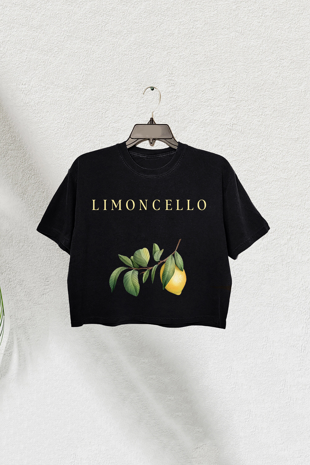 Limoncello Capri Italy Crop Tee For Women