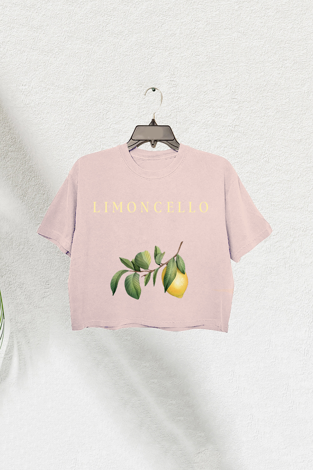 Limoncello Capri Italy Crop Tee For Women