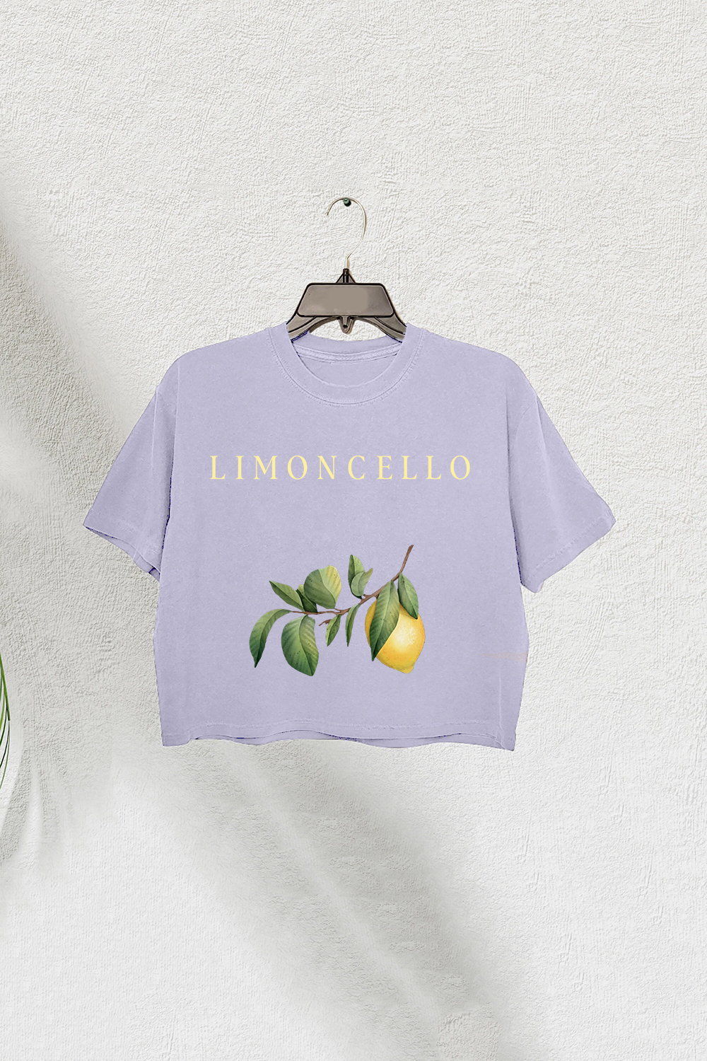 Limoncello Capri Italy Crop Tee For Women