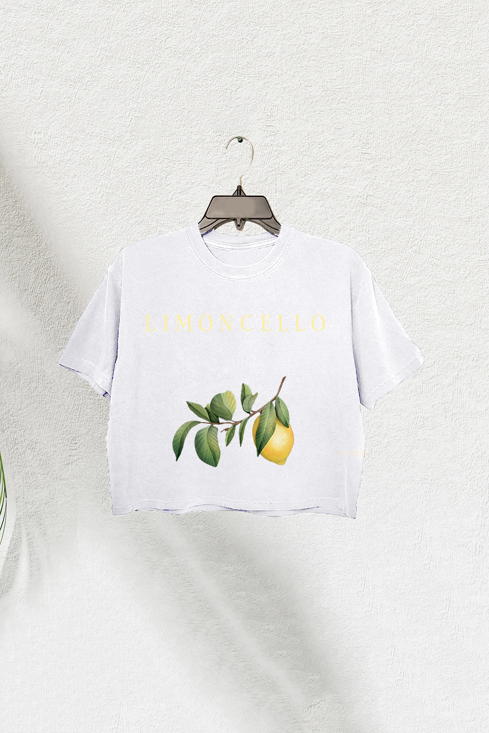 Limoncello Capri Italy Crop Tee For Women