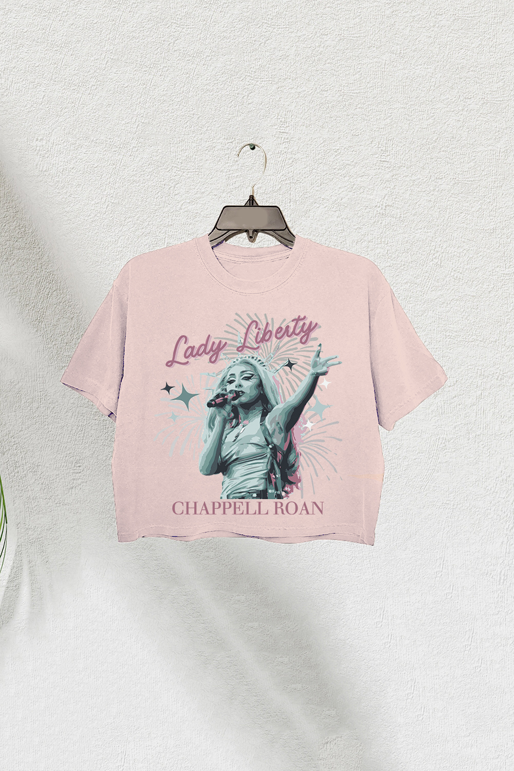 Chappell Roan Gov Ball Lady Liberty Midwest Princess Tour Crop Tee For Women