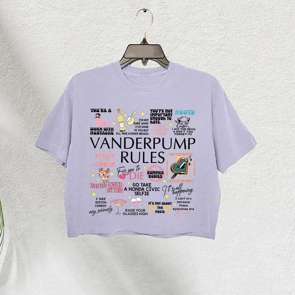 Vanderpump Rules All the Seasons Quotes Crop Tee For Women