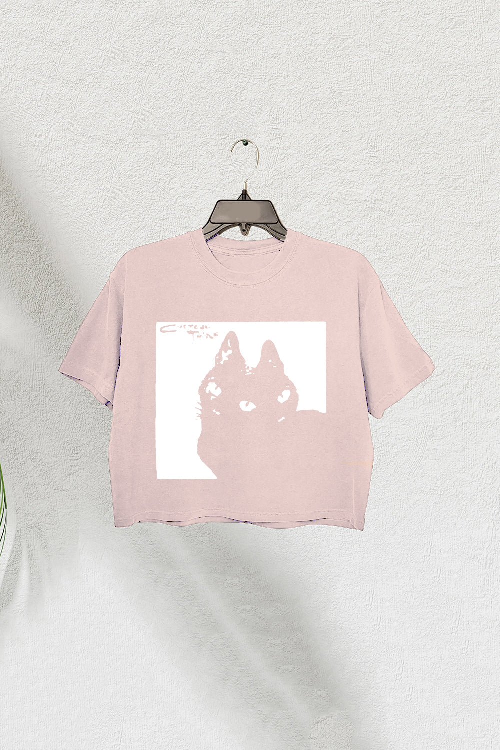 Vintage Cocteau Twin Cat Crop Tee For Women