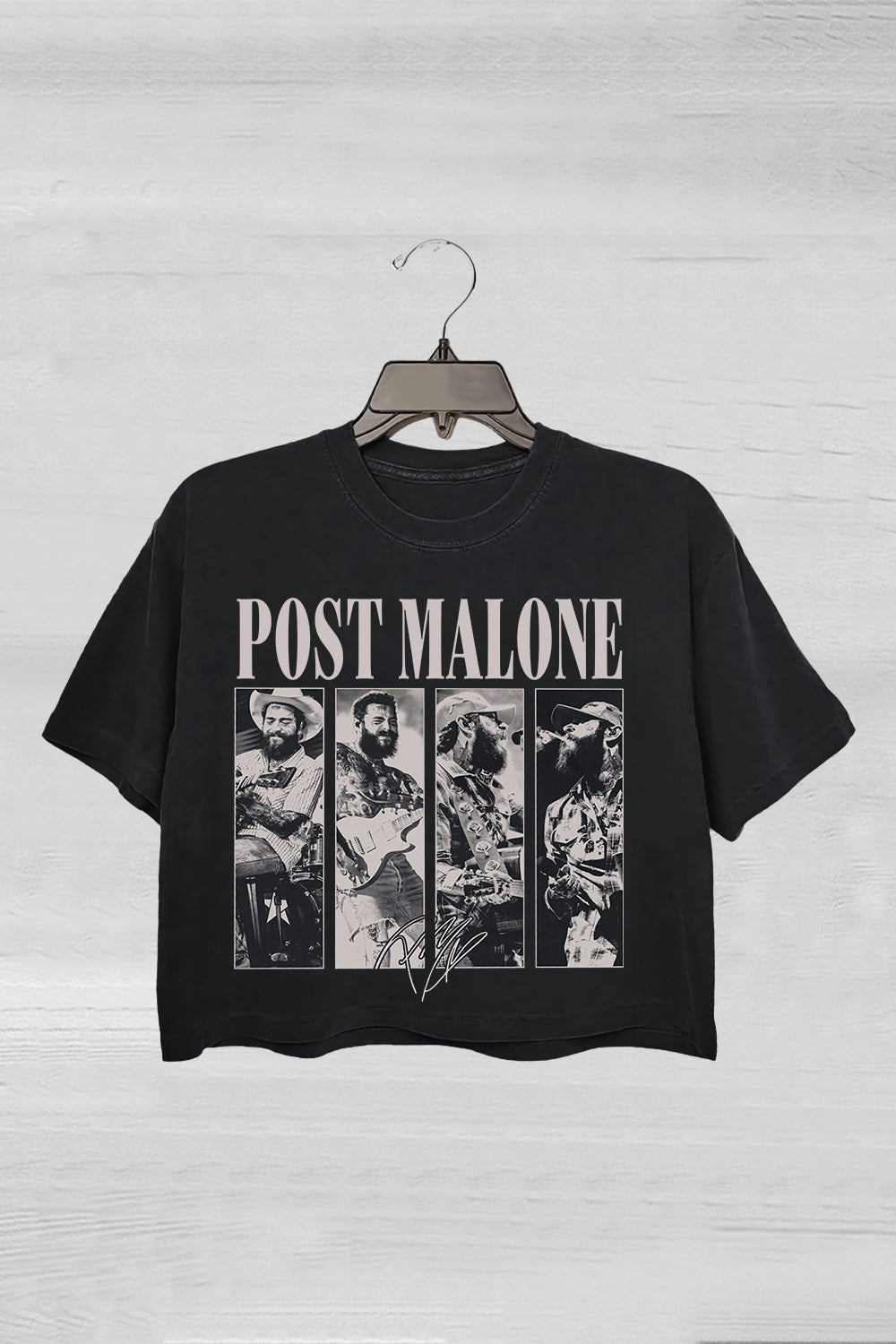 Vintage Posty Malone Music The Album Graphic Crop Tee For Women
