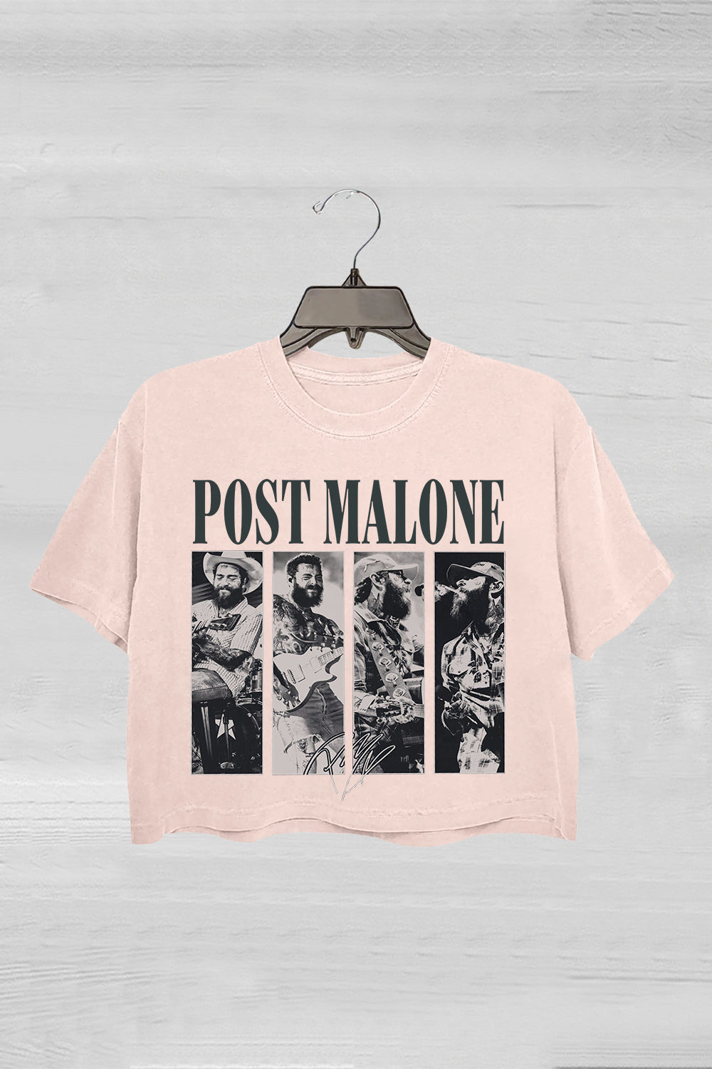 Vintage Posty Malone Music The Album Graphic Crop Tee For Women