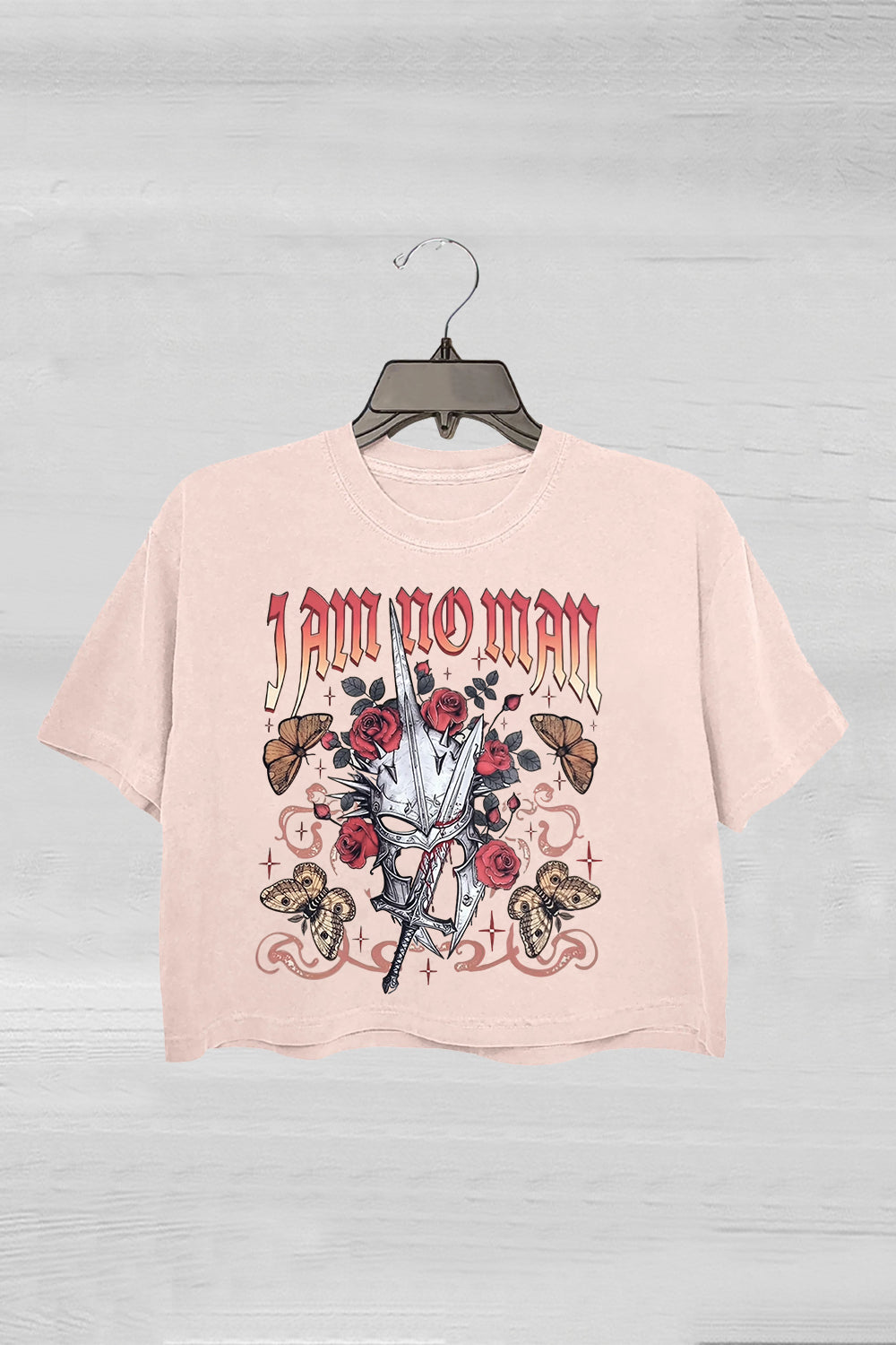 I Am No Man Fantasy Crop Tee For Women