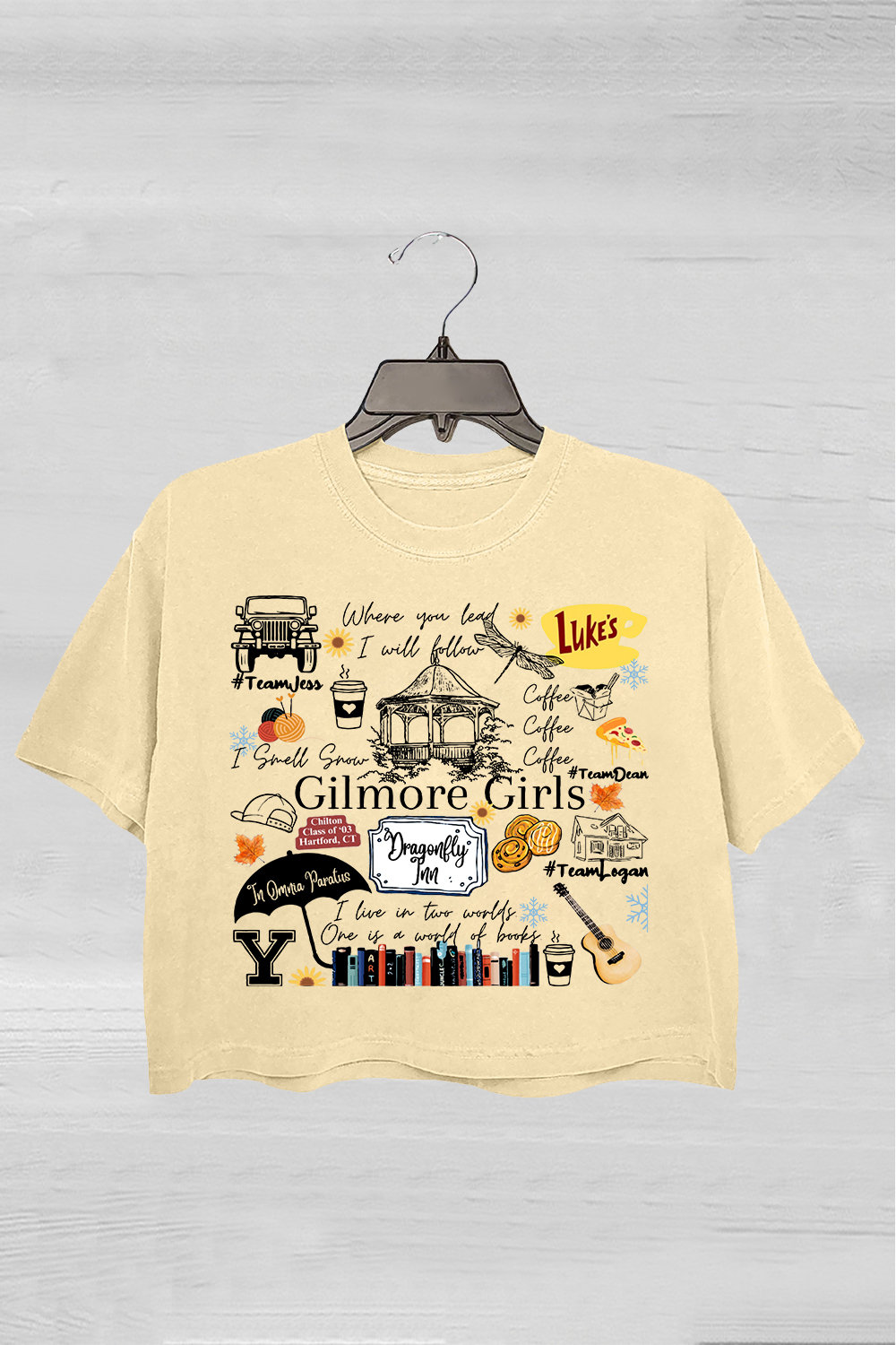 Gilmore Girls Tv Show Merch Crop Tee For Women