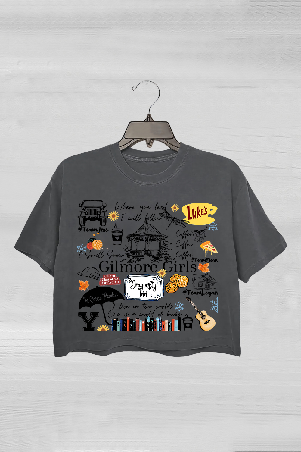 Gilmore Girls Tv Show Merch Crop Tee For Women