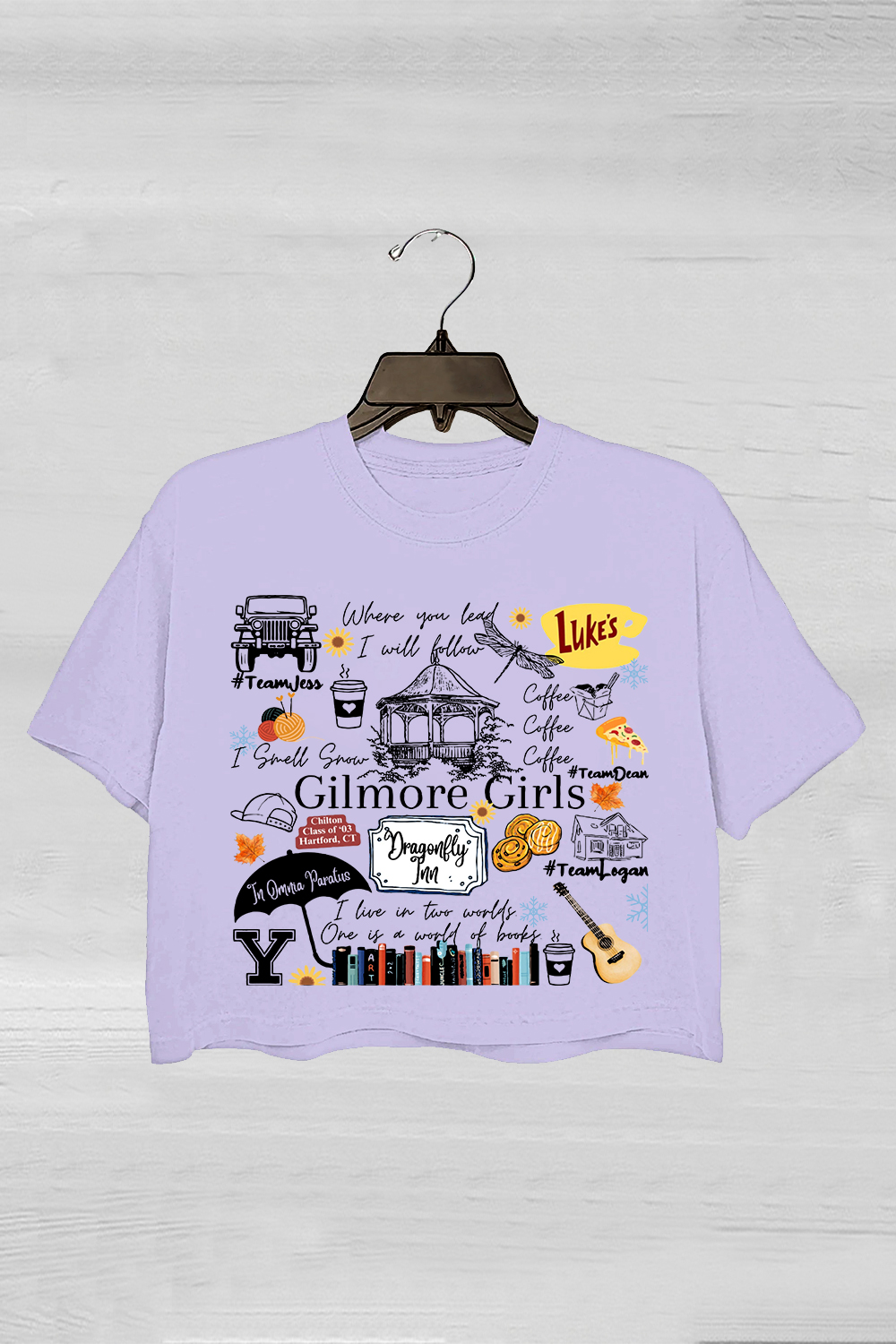 Gilmore Girls Tv Show Merch Crop Tee For Women