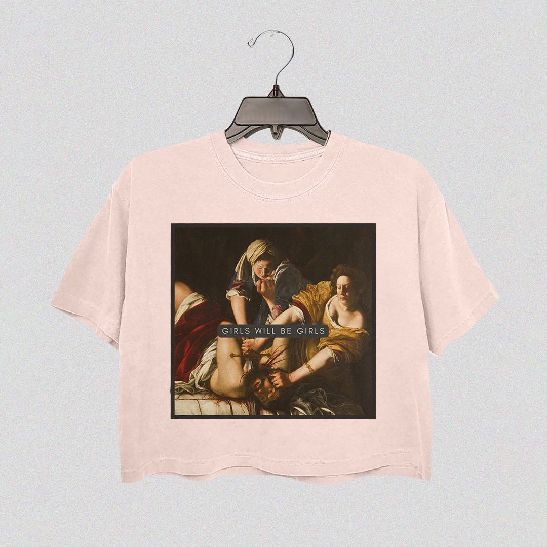 Girls Will Be Girls! Judith beheading Holofernes Crop Top For Women