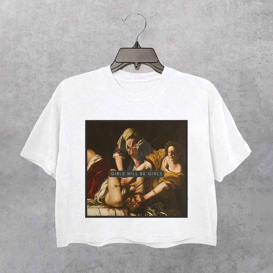 Girls Will Be Girls! Judith beheading Holofernes Crop Top For Women