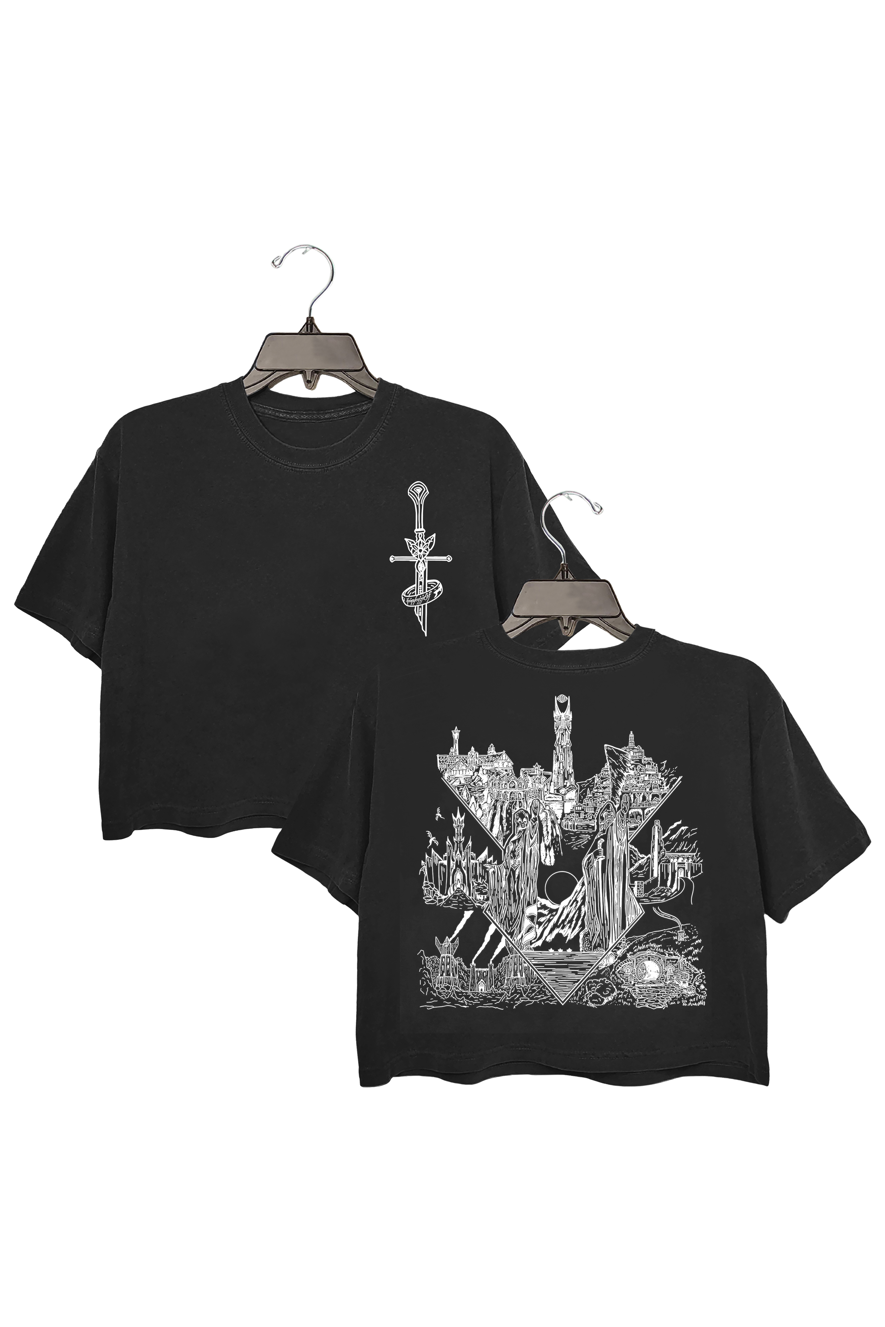 LOTR Middle Earth Inspired Crop Top For Women