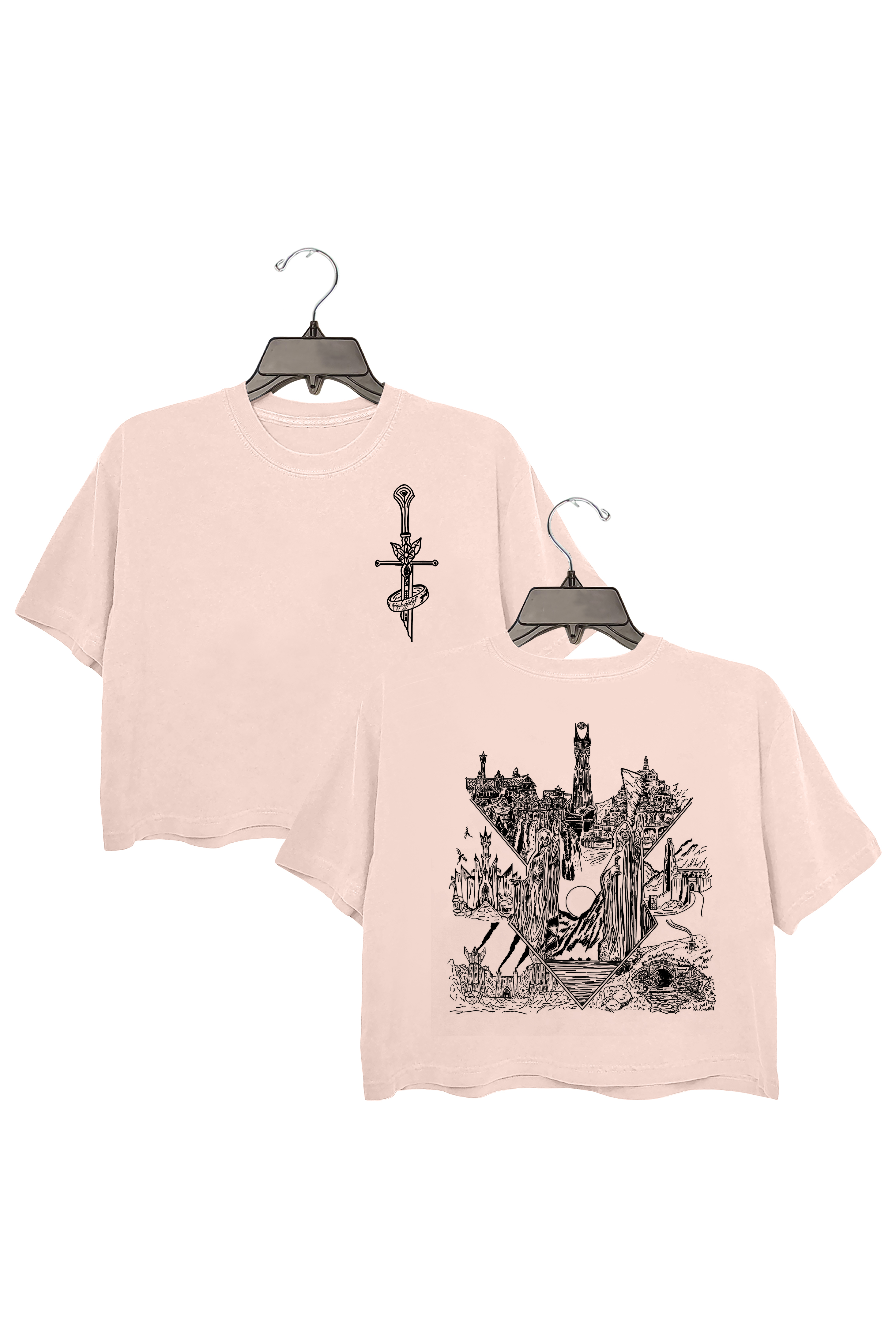 LOTR Middle Earth Inspired Crop Top For Women