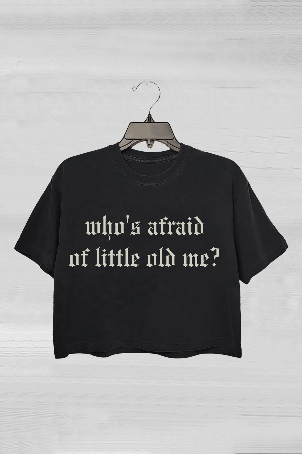 Who's Afraid Of Little Old Me You Should Be Swiftie Tortured Poets Crop Tee For Women