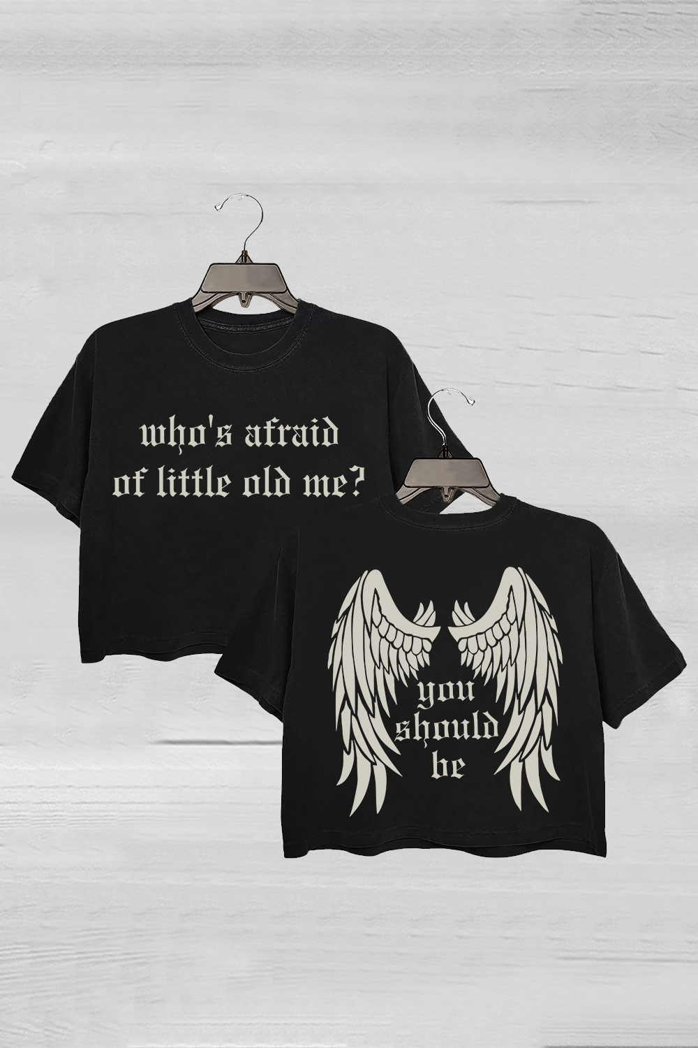 Who's Afraid Of Little Old Me You Should Be Swiftie Tortured Poets Crop Tee For Women