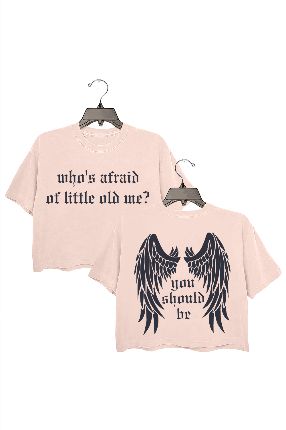 Who's Afraid Of Little Old Me You Should Be Swiftie Tortured Poets Crop Tee For Women