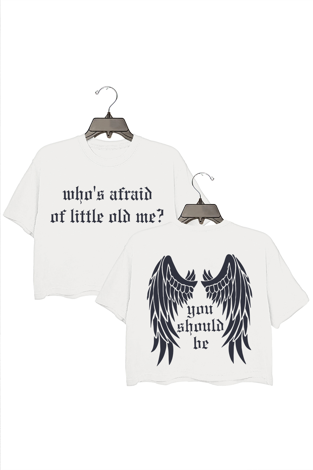Who's Afraid Of Little Old Me You Should Be Swiftie Tortured Poets Crop Tee For Women