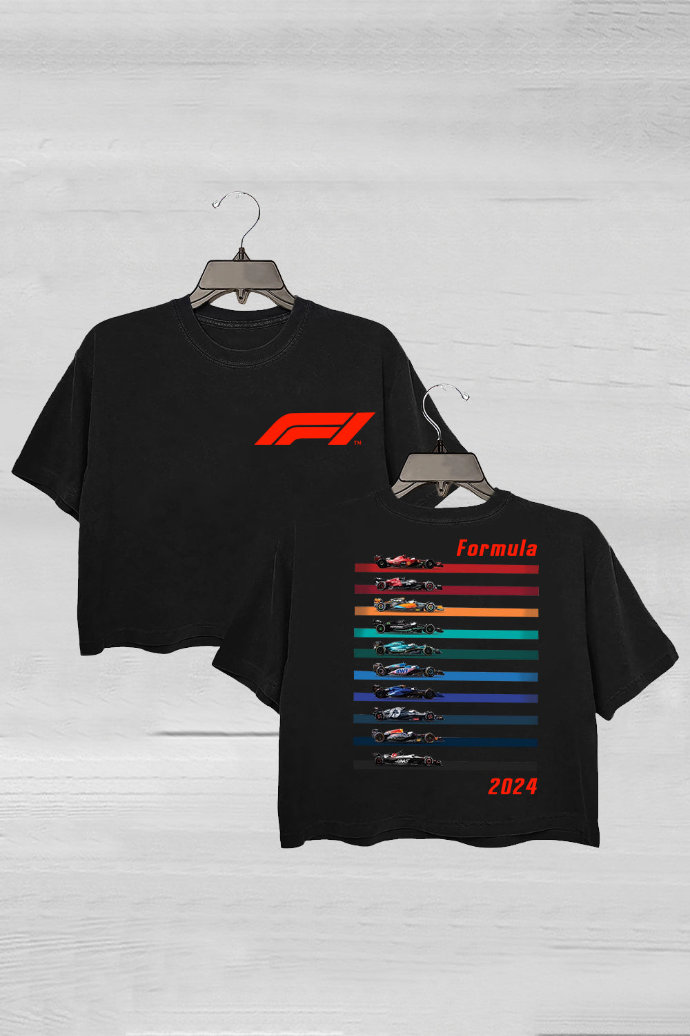 Racing Inspired Cars 2024 Heavy Blend Vegas Crop Tee For Women